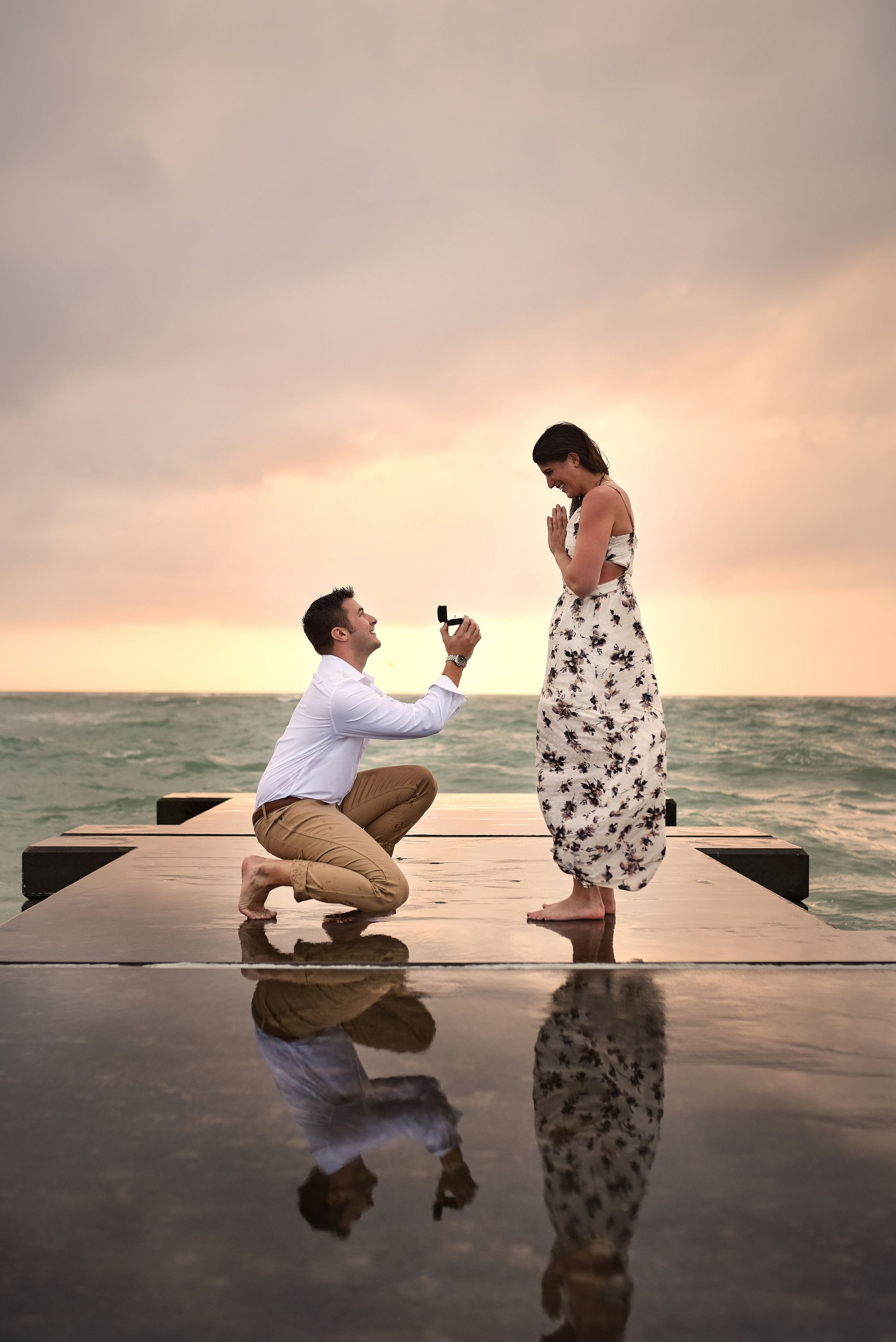 Getting down on one knee